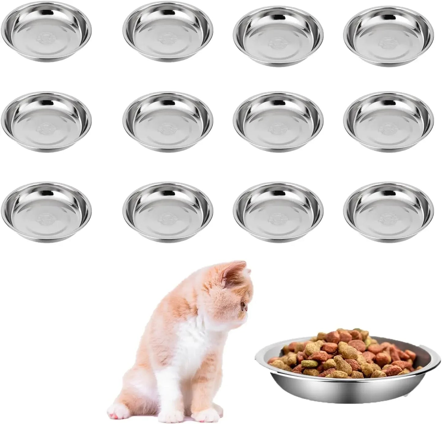 12 /6 PCS Cat Bowls Whisker Friendly