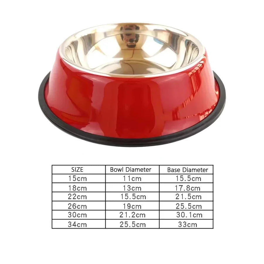 1PC Stainless Steel Dog Bowl Cat Bowl