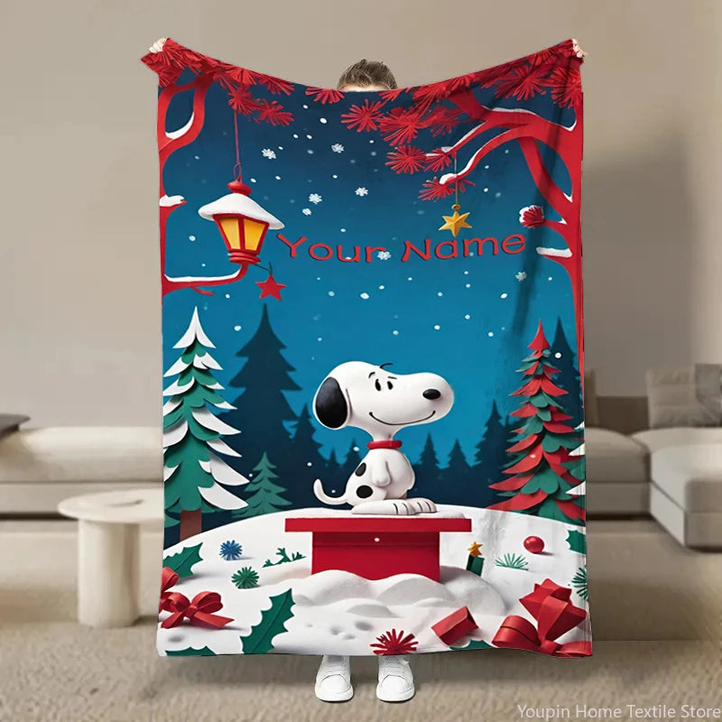 Personalized Blanket Snoopy