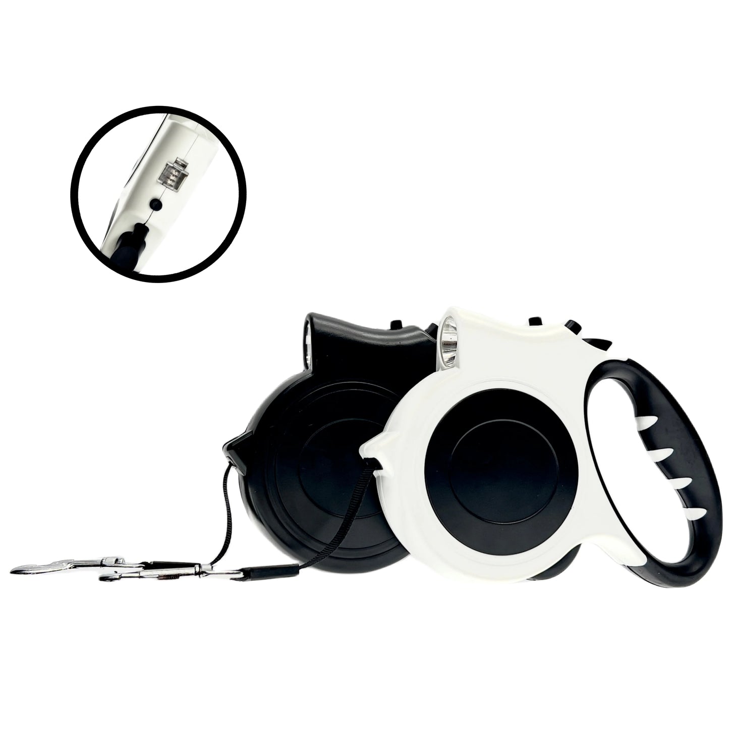 1pc Illuminated Retractable Dog Leash -16ft