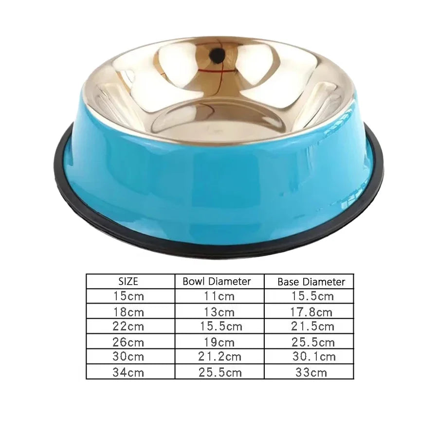 1PC Stainless Steel Dog Bowl Cat Bowl