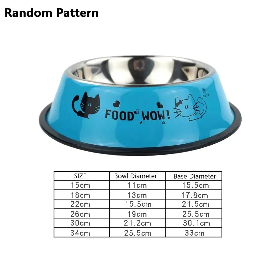 1PC Stainless Steel Dog Bowl Cat Bowl