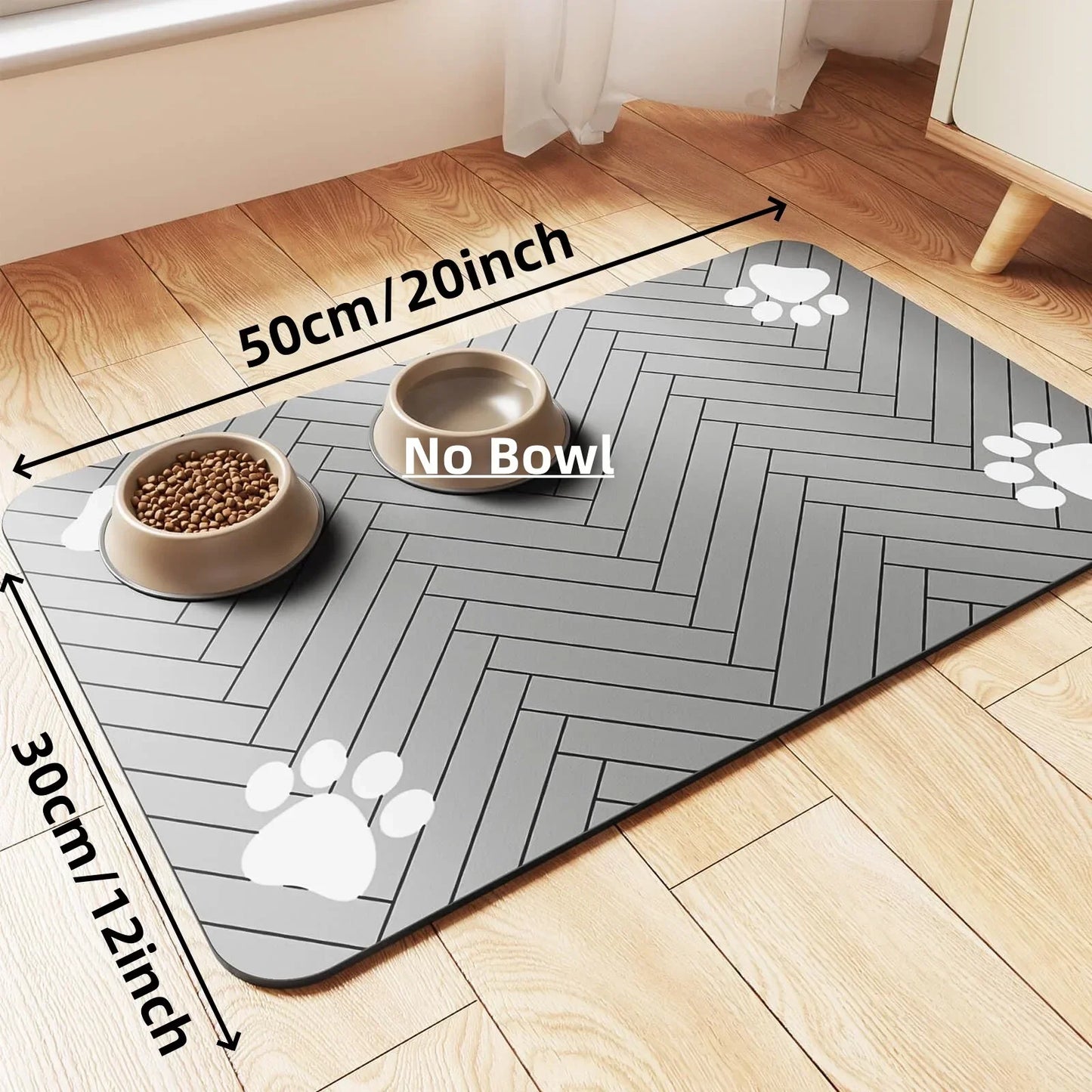 Pet Feeding Mat-Absorbent Pet Placemat