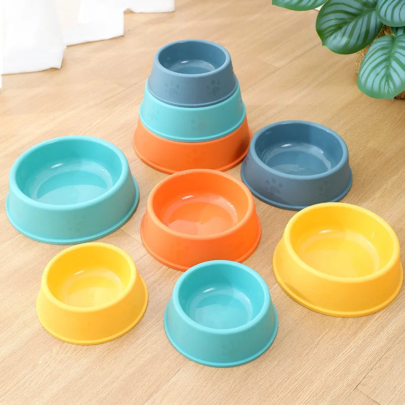 High quality solid color pet bowl