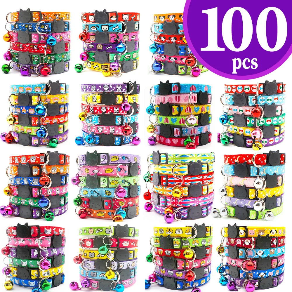 100Pcs Collar for Dogs and Cats