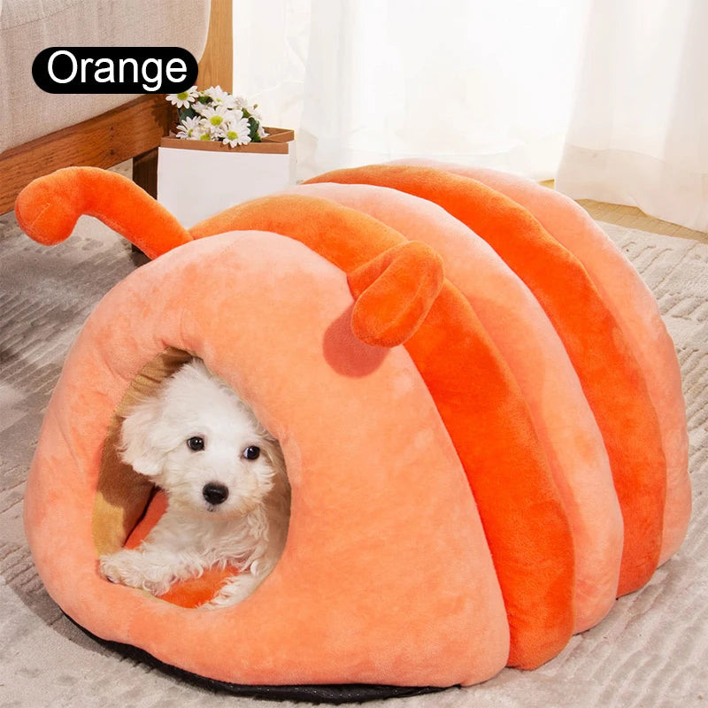 Pet autumn and winter cat bed semi -closed