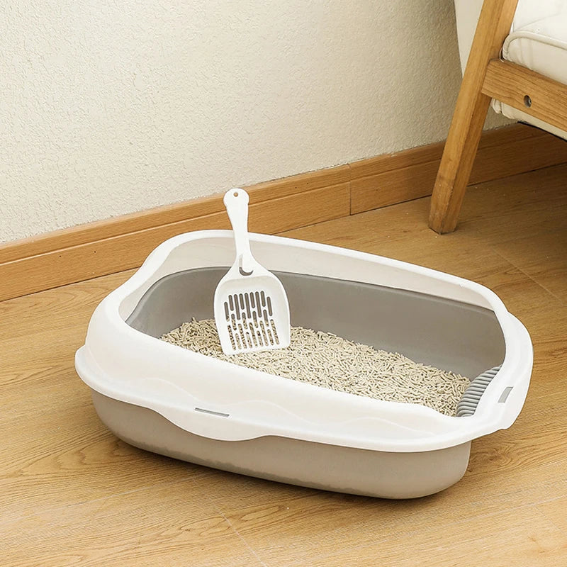 Semi-enclosed Litter Box Spatter-proof