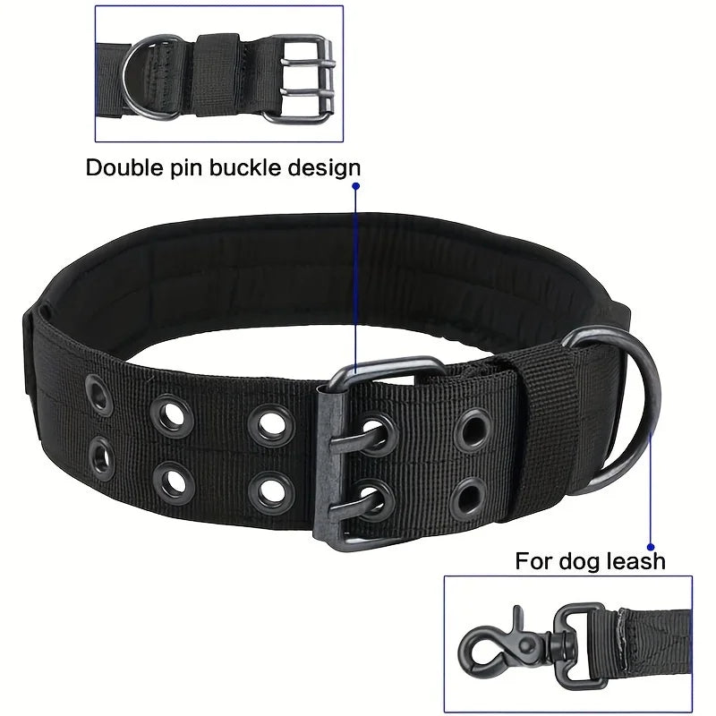 Comfort-Fit Heavy-Duty Nylon Dog Collar-Adjustable.