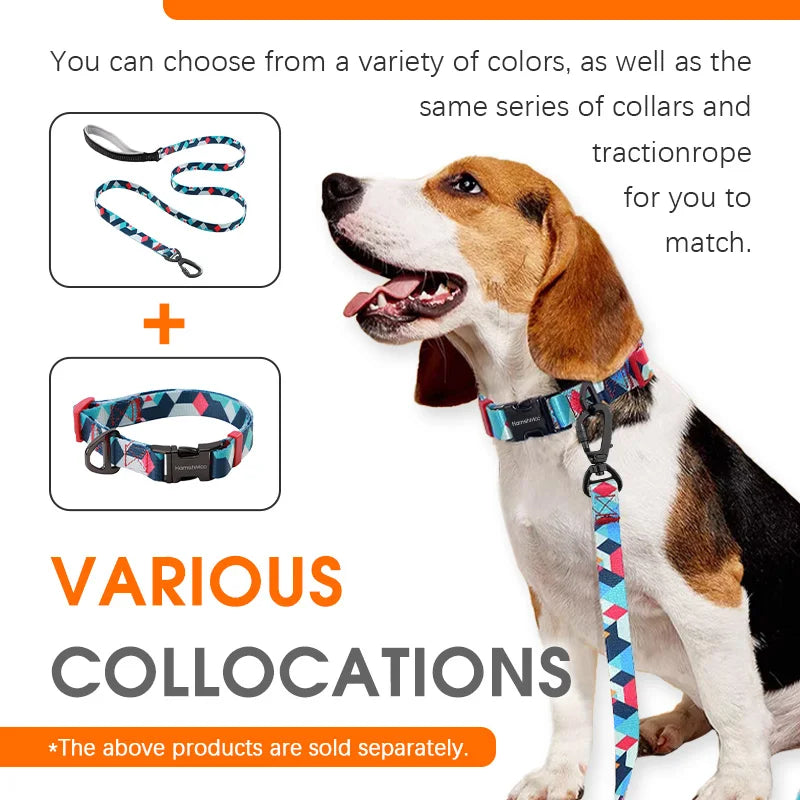 Dog Collar Adjustable Soft Nylon Pet Collar Heavy Duty