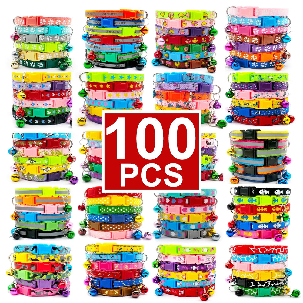 100Pcs Collar for Dogs and Cats