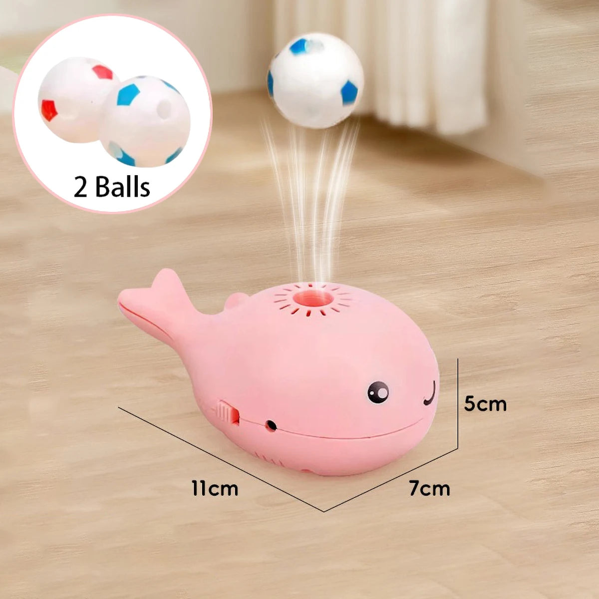 Electric Floating Ball Cat Toy - Whale Shaped USB Powered