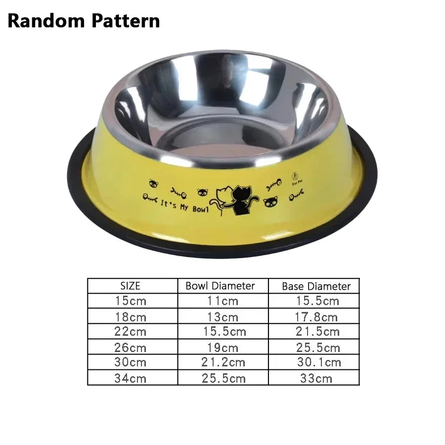 1PC Stainless Steel Dog Bowl Cat Bowl