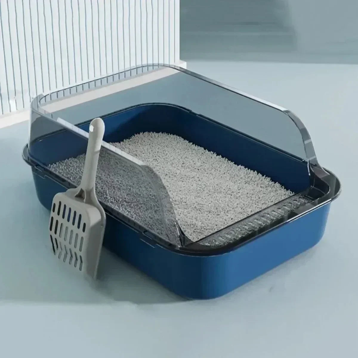 Cat Litter Box Kitty Sandbox Semi-enclosed