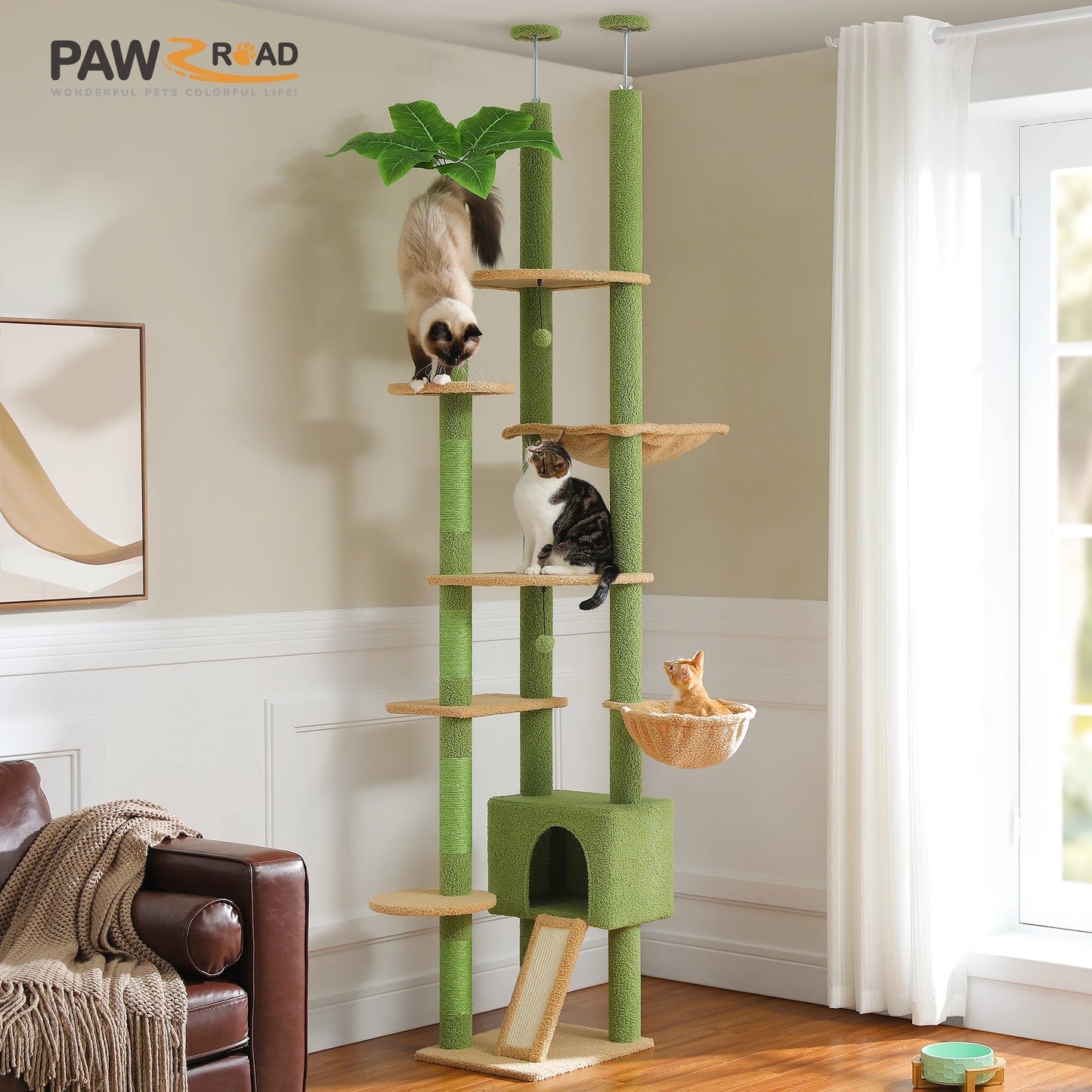 Adjustable Tall Cat Tree Tower