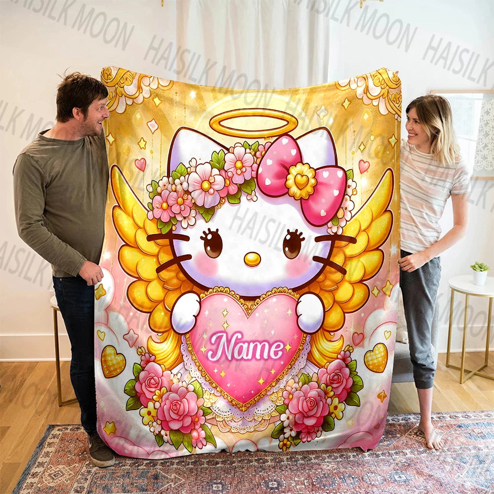 (Memo U Name) Sanrio Hello Kitty Printed Blanket