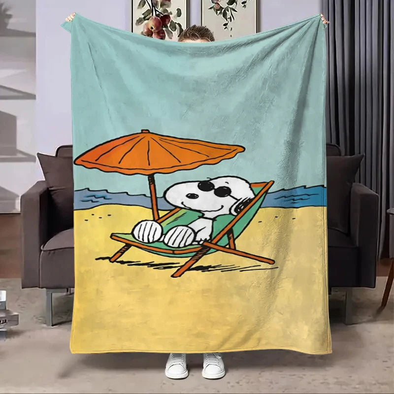 Disney Snoopy Flannel Fluffy Fleece Blanket