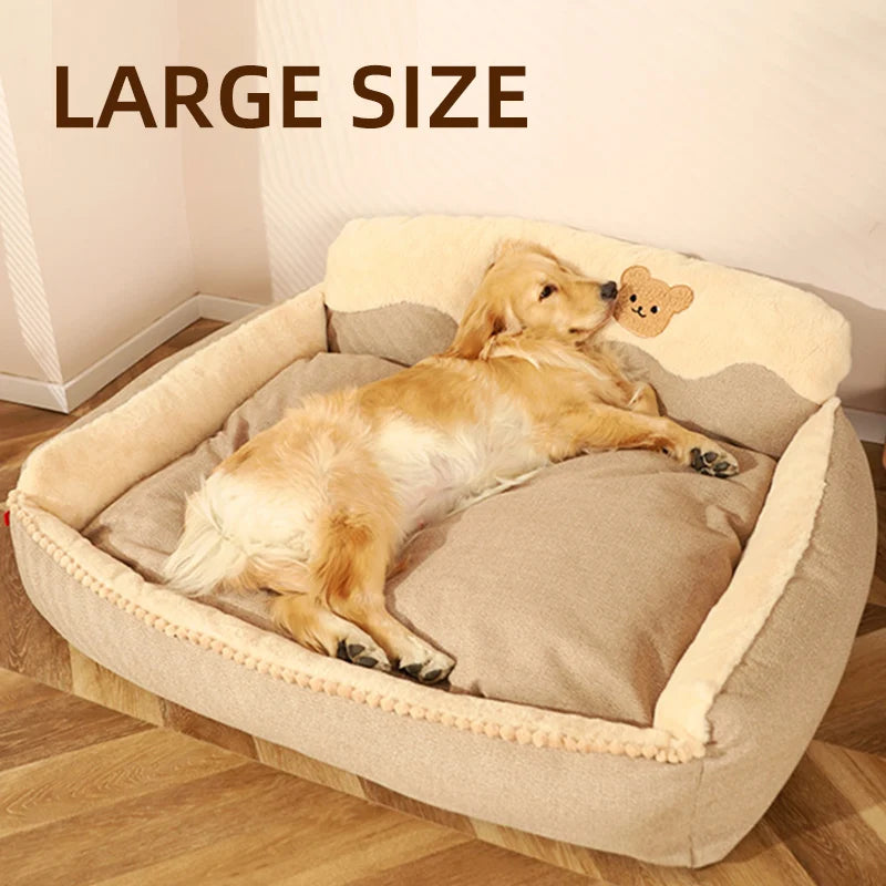 Bed for Dog Cat Soft Thickened Flannel Pet Nest