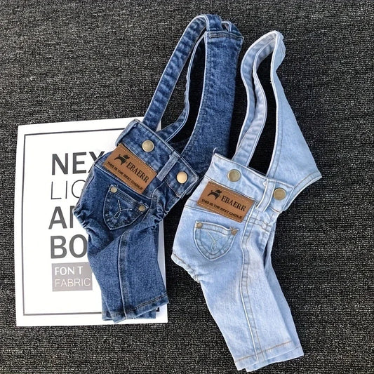 Denim Dog Jumpsuit