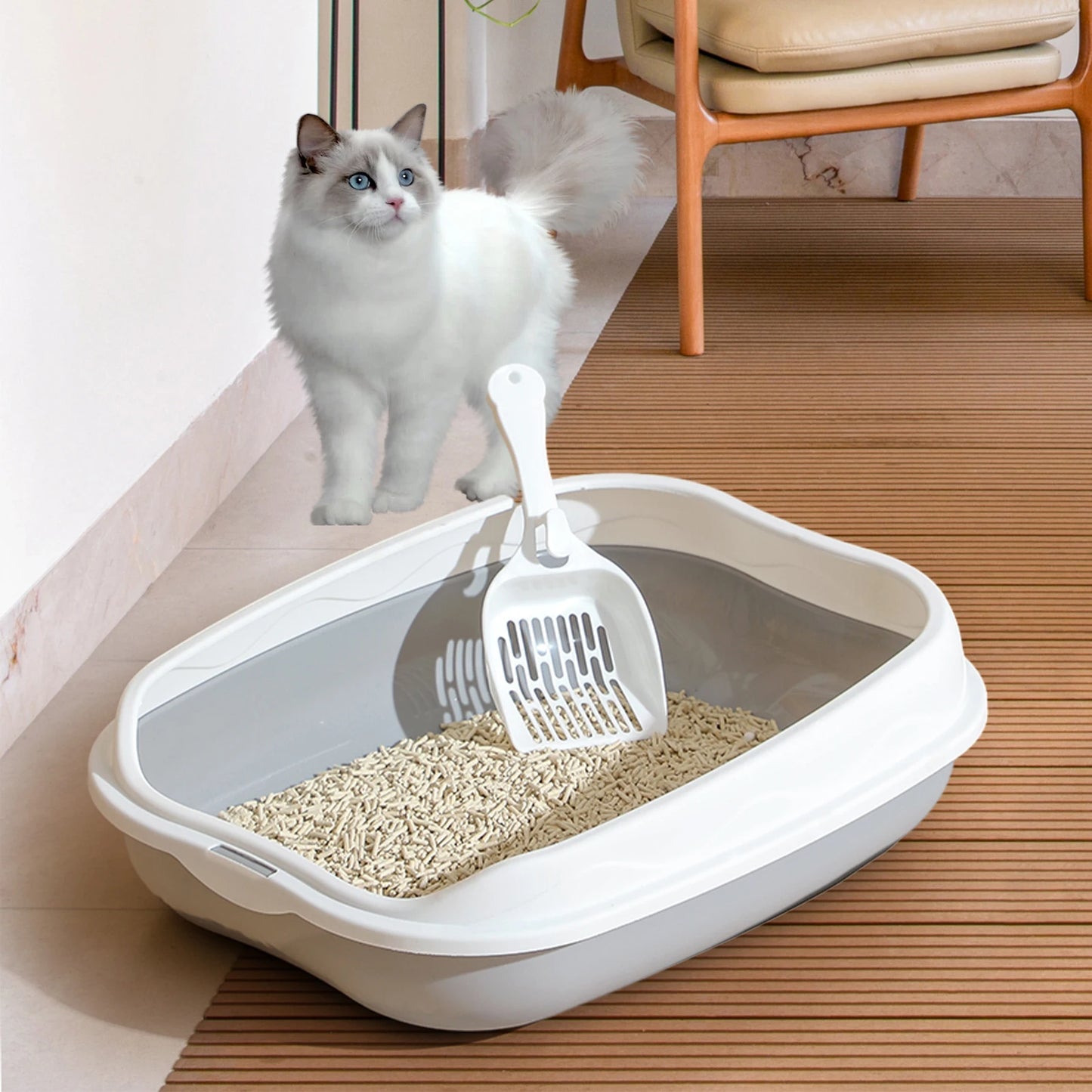 Cat Litter Box Portable Bedpan