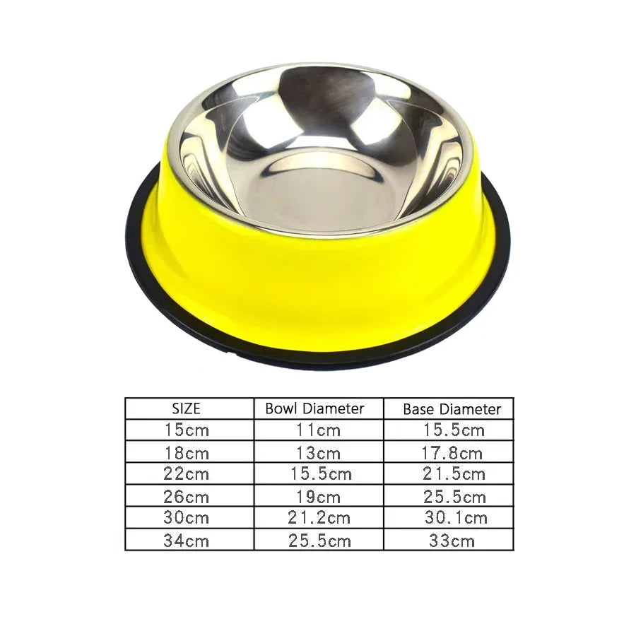 1PC Stainless Steel Dog Bowl Cat Bowl