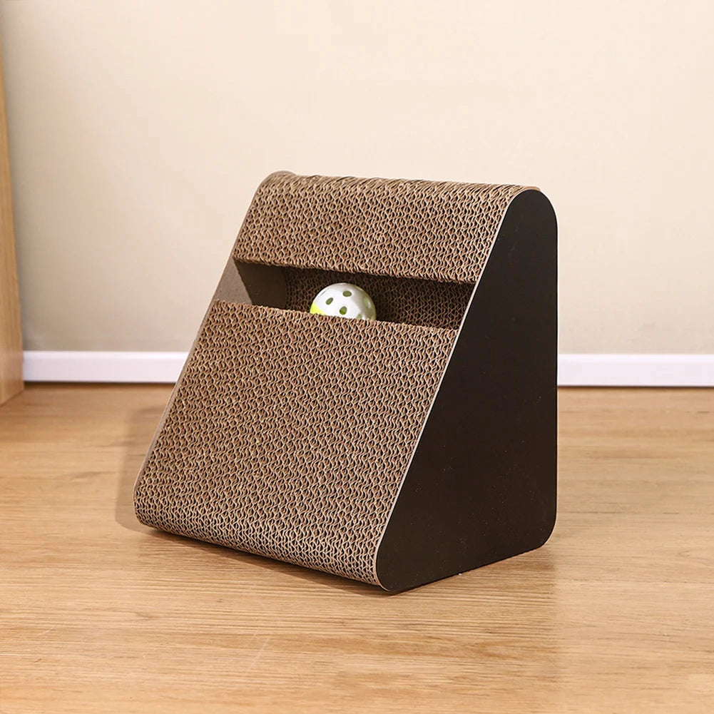 2 In 1 Cat Scratcher Cardboard Triangles