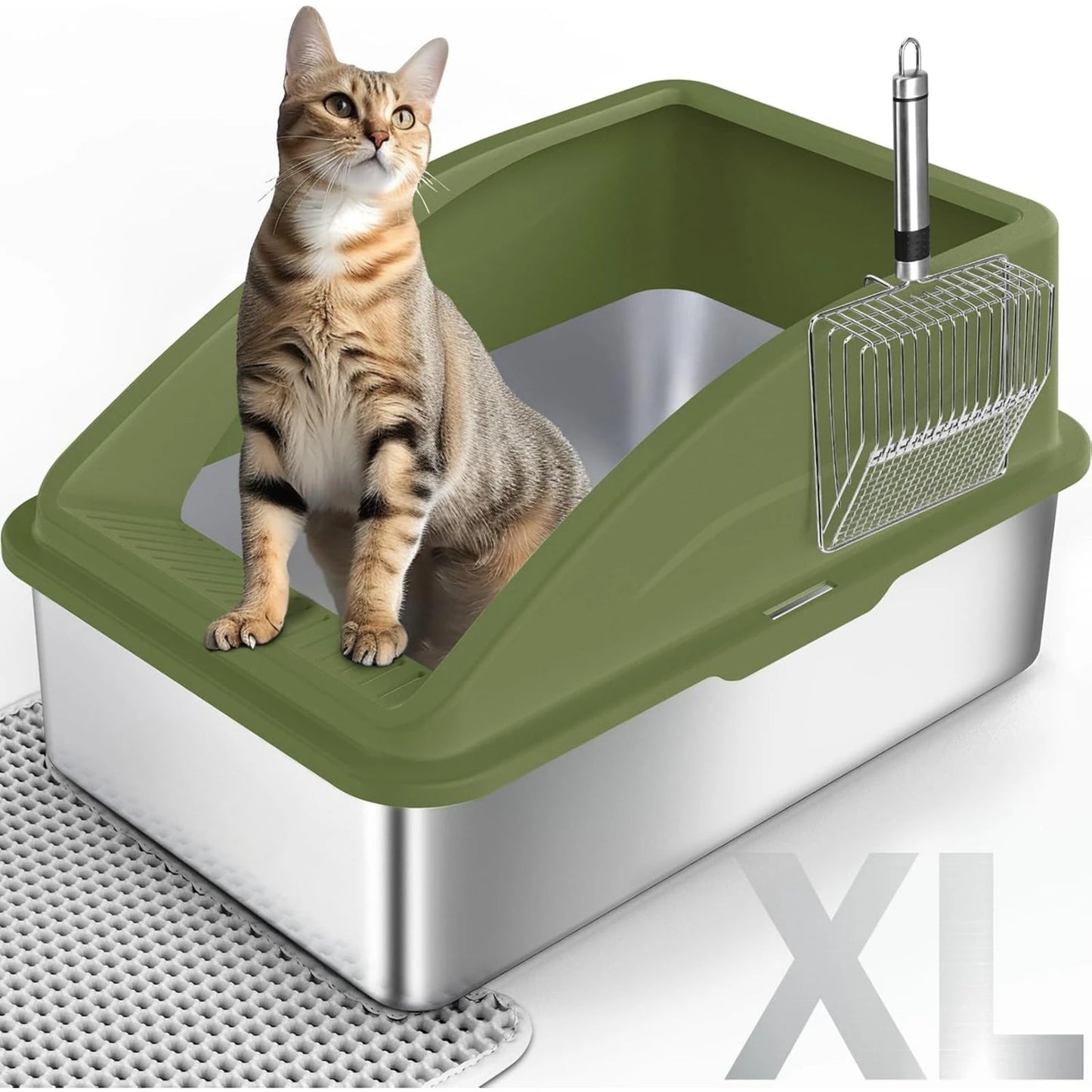 US Stainless Steel Litter Box