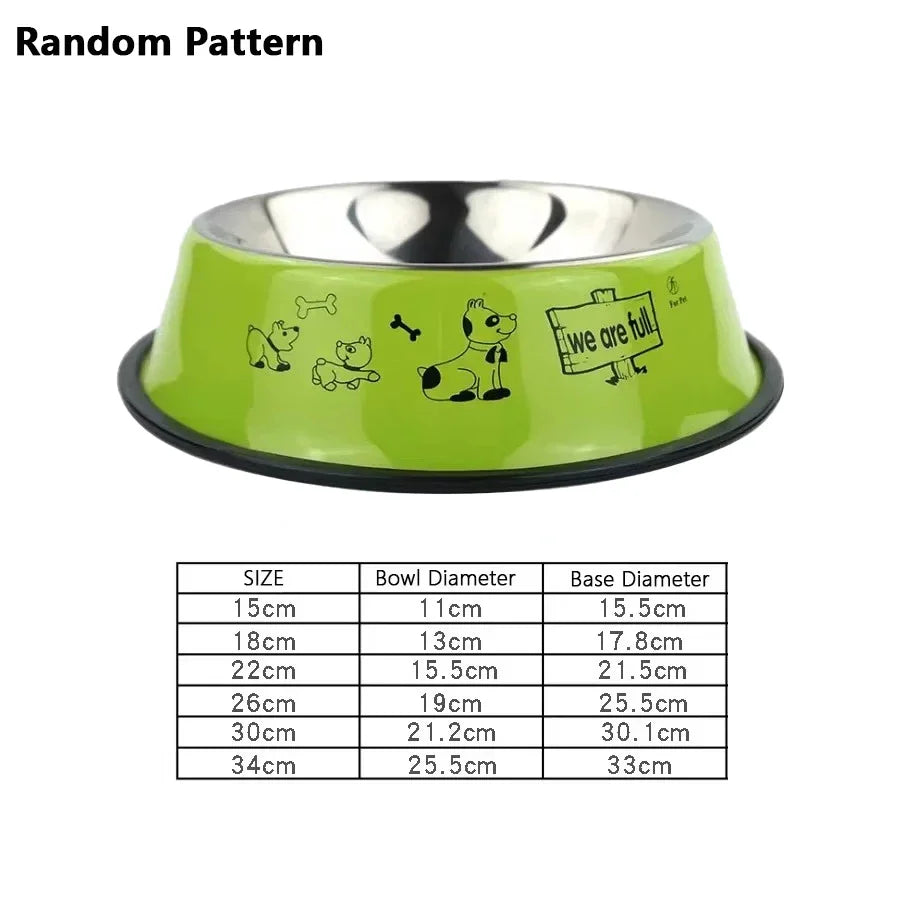 1PC Stainless Steel Dog Bowl Cat Bowl