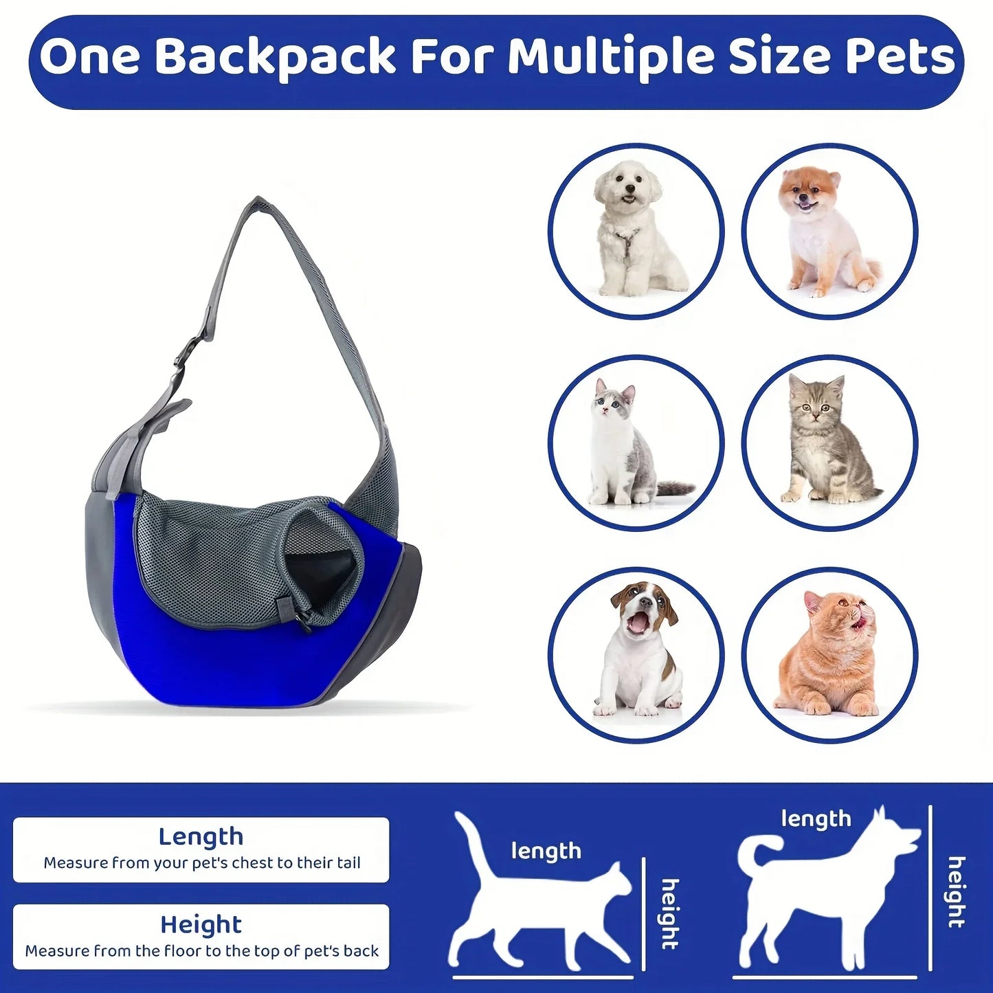 1Pc Dog out backpack ,Dog Sling Carrier