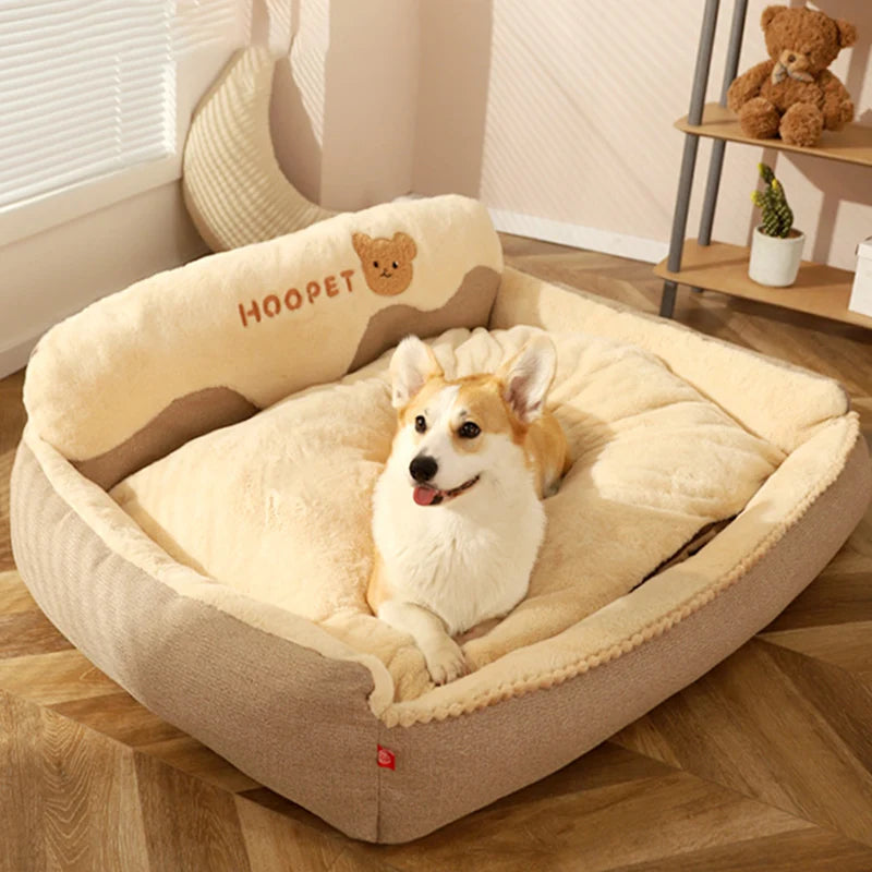 Bed for Dog Cat Soft Thickened Flannel Pet Nest