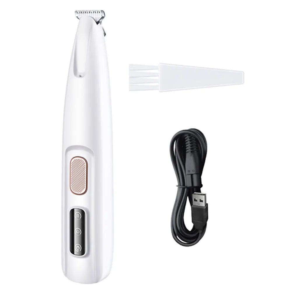 Dog Paw Trimmer with LED Light Electric Grooming Clippers