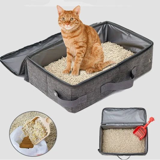 Foldable Cat Travel Litter Box