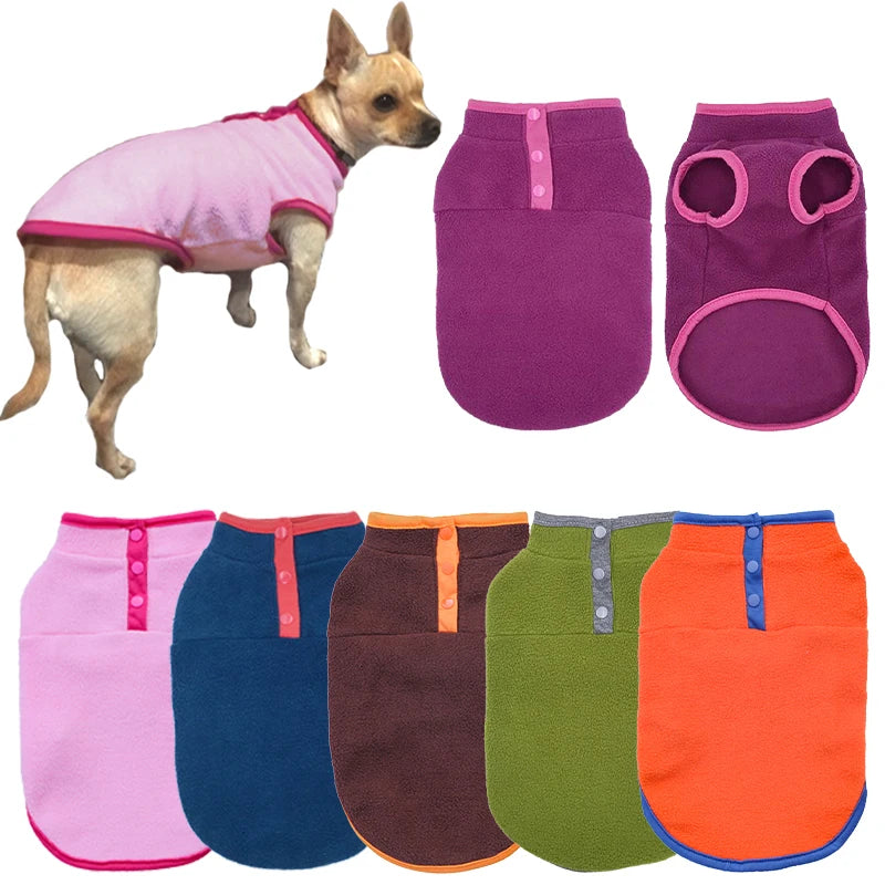Winter Dog Clothes Soft Fleece Warm Vest for Small Dogs