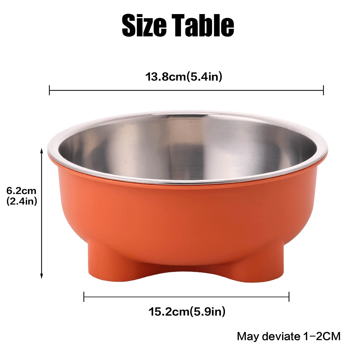 A stainless steel pet dog bowl is anti slip