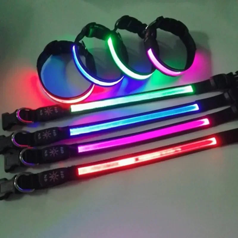 LED Glowing Dog Collar Adjustable Flashing