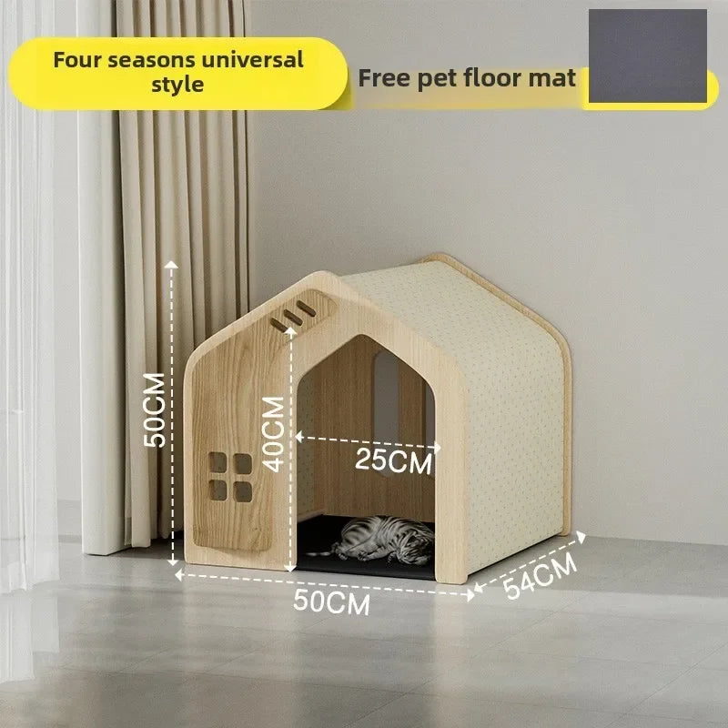 Solid Wood Dog House