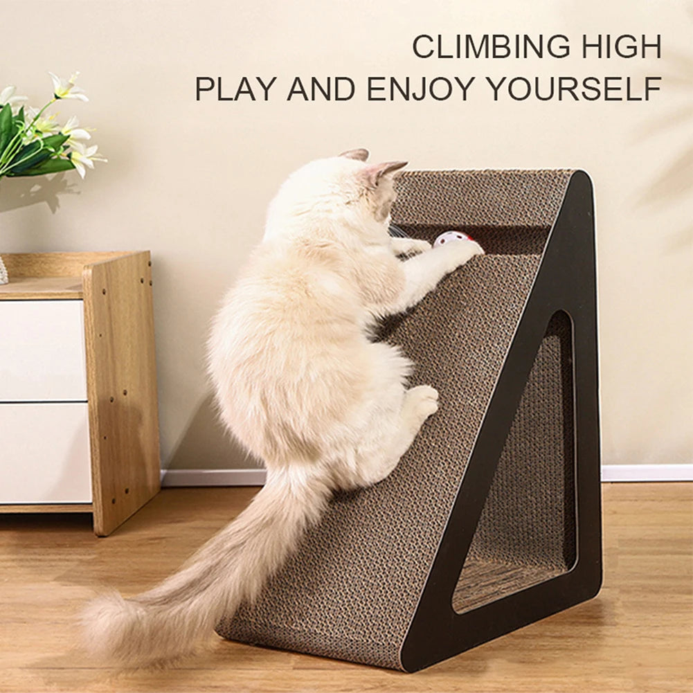 2 In 1 Cat Scratcher Cardboard Triangles