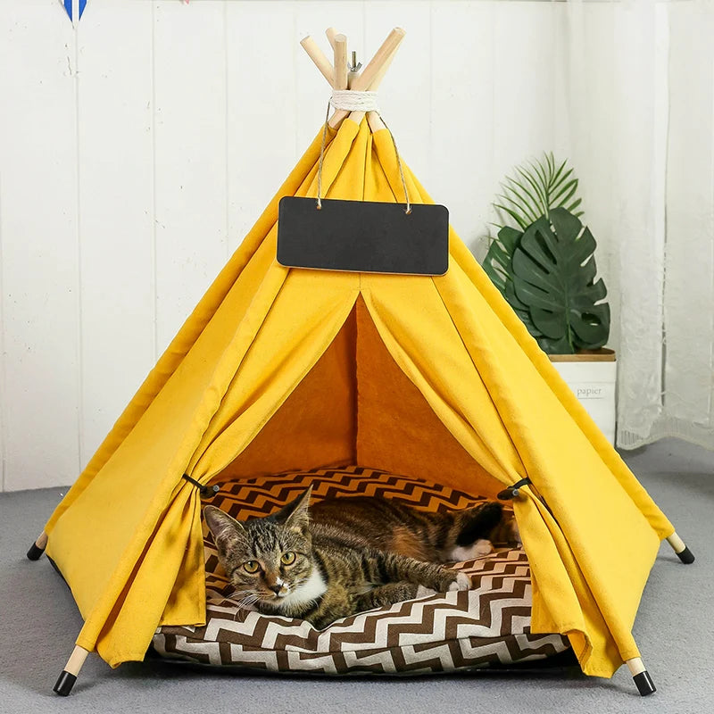 Pet Teepee Dog Cat Bed Tent