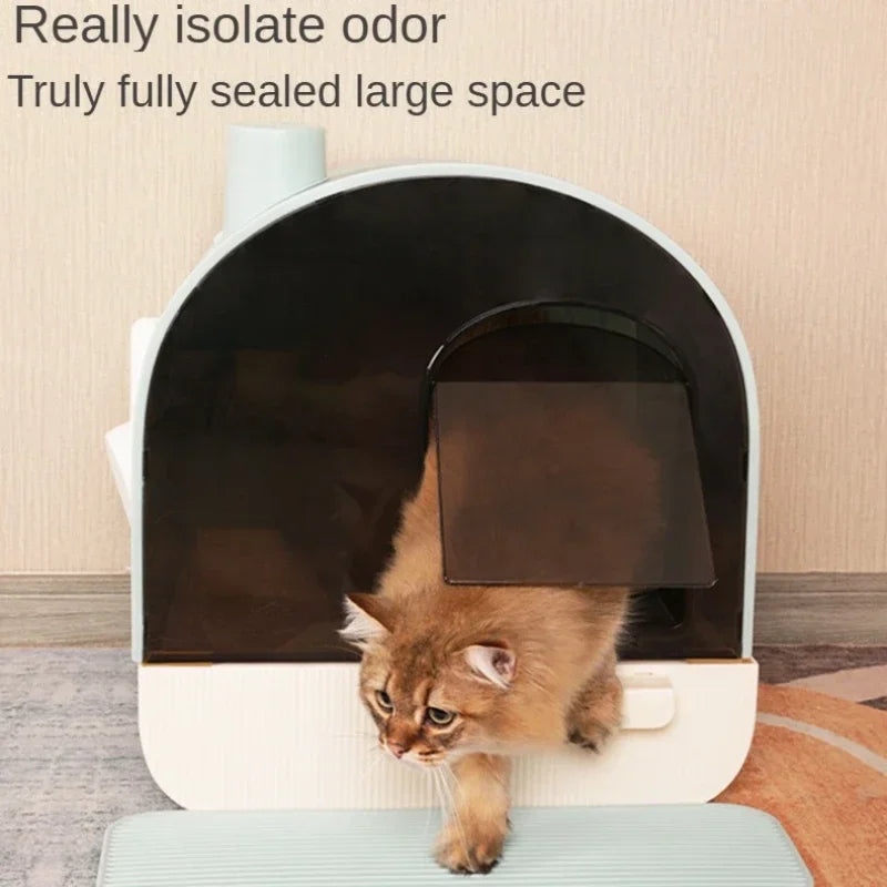 Cat Litter Boxes Totally Enclosed