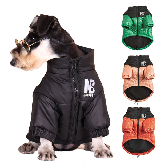 Warm Dog Clothes Winter Cold Resistant Dog Jacket for Small Medium Dogs Thickened Windproof