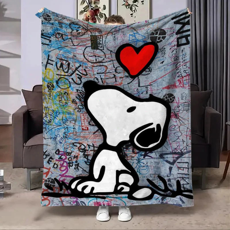 Disney Snoopy Flannel Fluffy Fleece Blanket