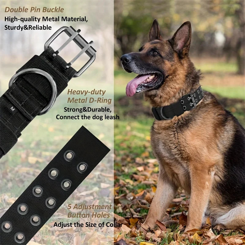 Comfort-Fit Heavy-Duty Nylon Dog Collar-Adjustable.