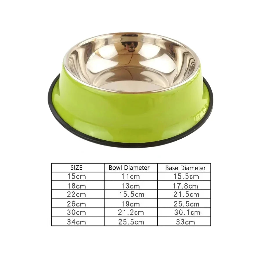 1PC Stainless Steel Dog Bowl Cat Bowl