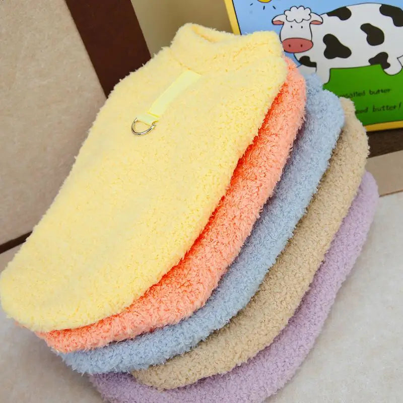 Winter Dog Sweater Warm Plush Dog Clothes.