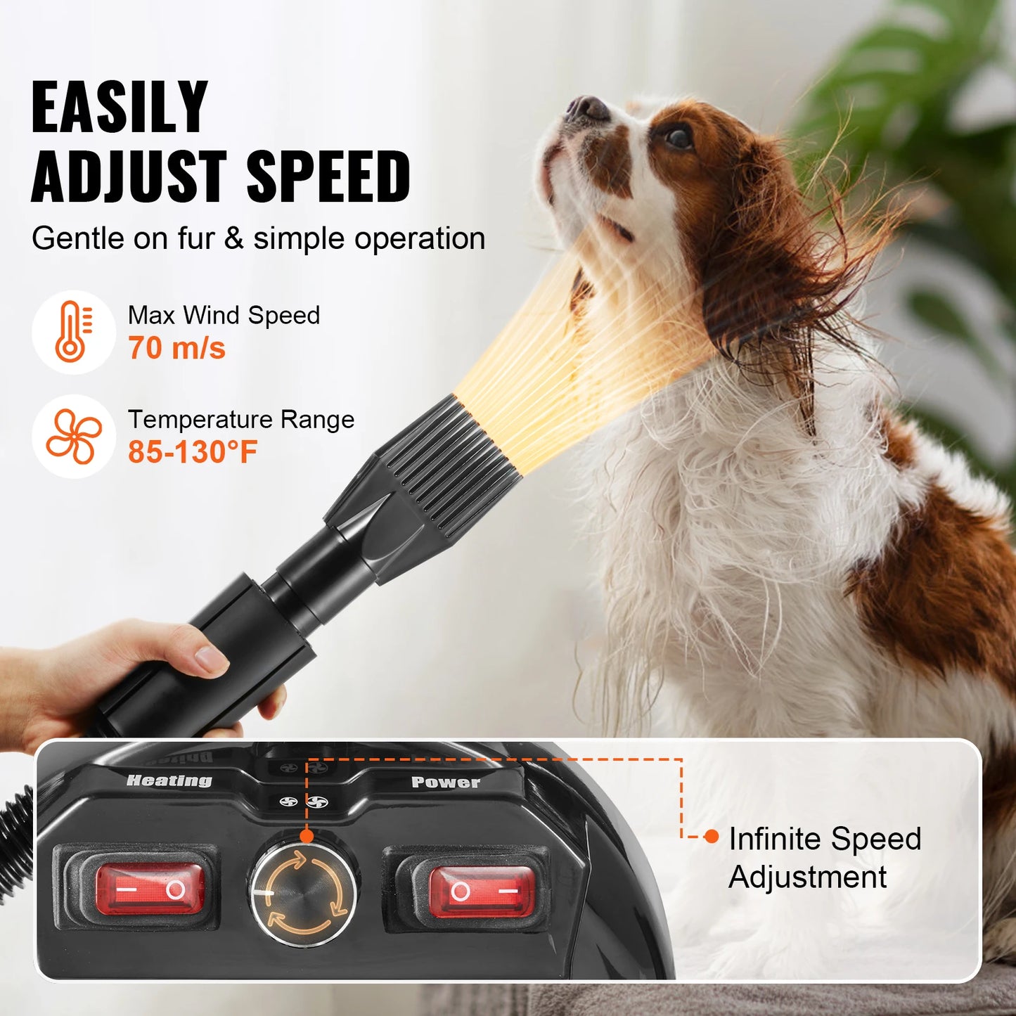 2000W/2.7HP Dog Blow Dryer