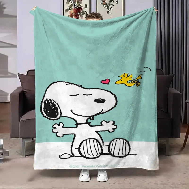 Disney Snoopy Flannel Fluffy Fleece Blanket