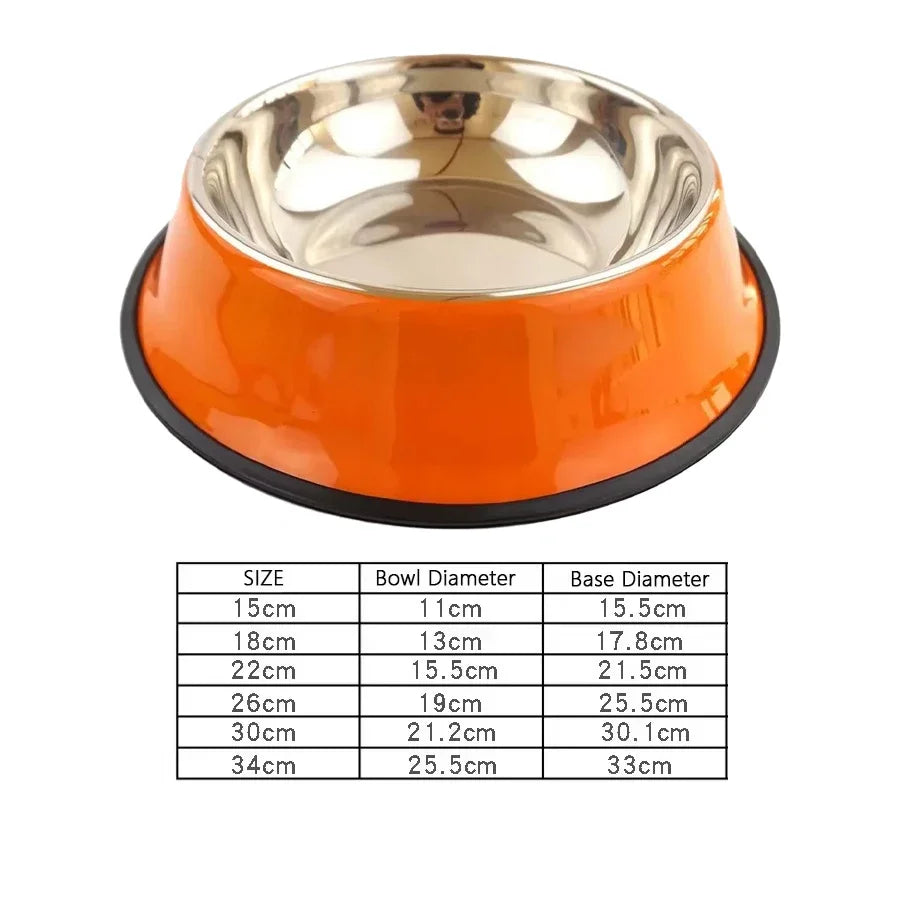 1PC Stainless Steel Dog Bowl Cat Bowl