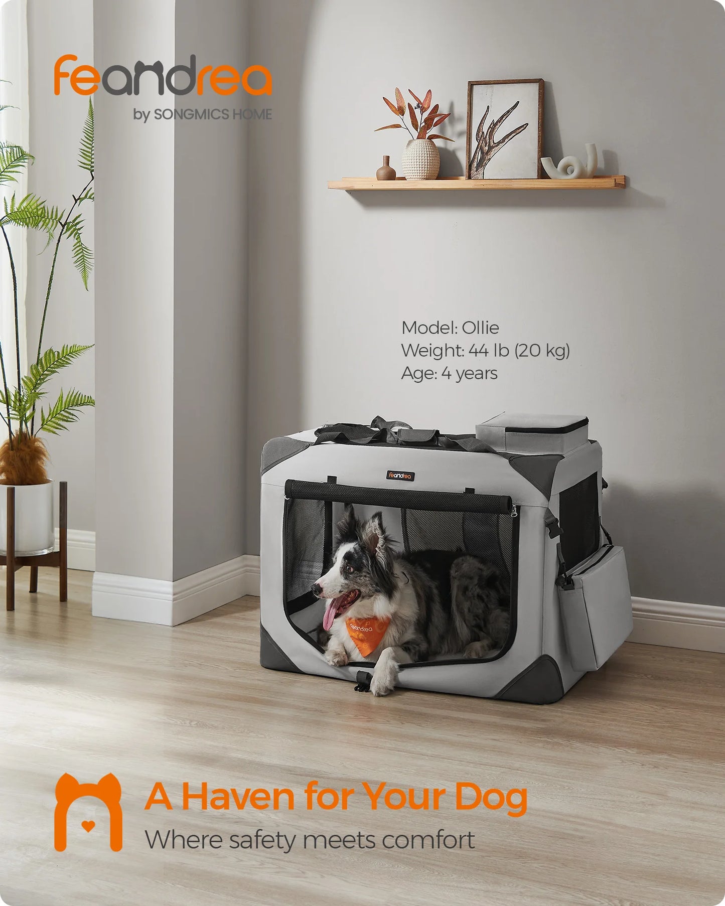 32 Inches Collapsible Soft Dog Crate