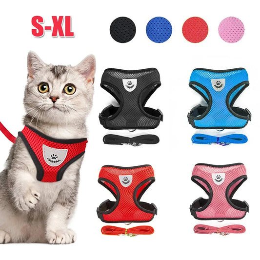 Cat Dog Harness with Lead Leash