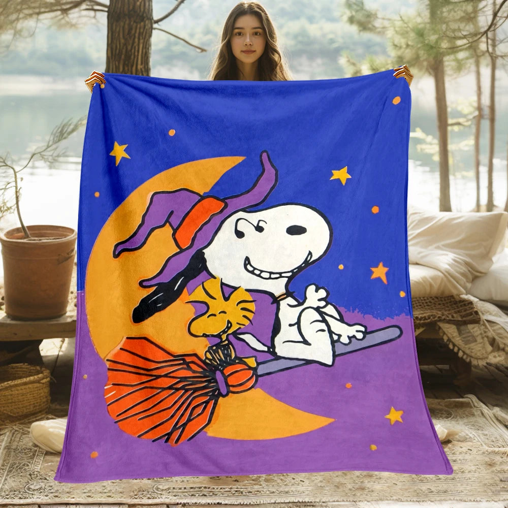 Snoopy,Cute Cartoon HD Art Print Blanket.