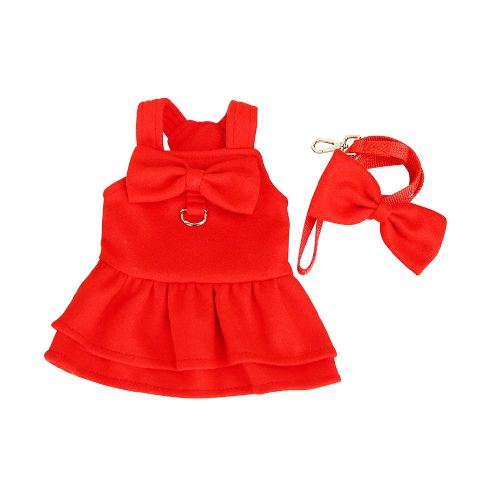 Christmas Dog Dresses For Small Dogs Red Princess Dress